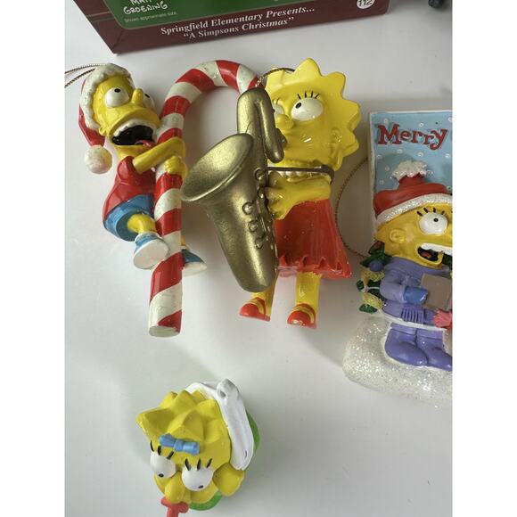 Bundle Mixed Lot The Simpsons Christmas Holiday Ornaments Homer Marge Bart Lisa - Picture 14 of 16